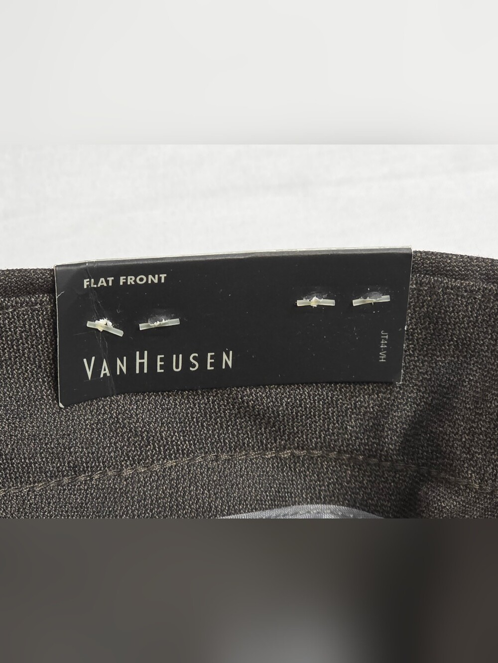 Van Heusen Straight Fit Flat Front Mens Size 40 X 32 Dress Pants in Brown - Picture 9 of 16